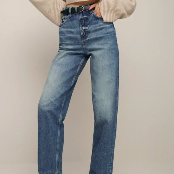 Reformation Denim - Reformation Noa Ultra High Rise Barrel Jeans Hemlock - Size 24